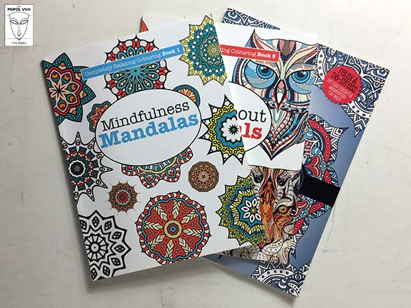 Collection of Relaxing Colouring Books